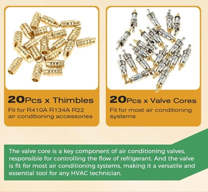 101-Piece HVAC O-Ring & Gasket Repair Kit for A/C Systems